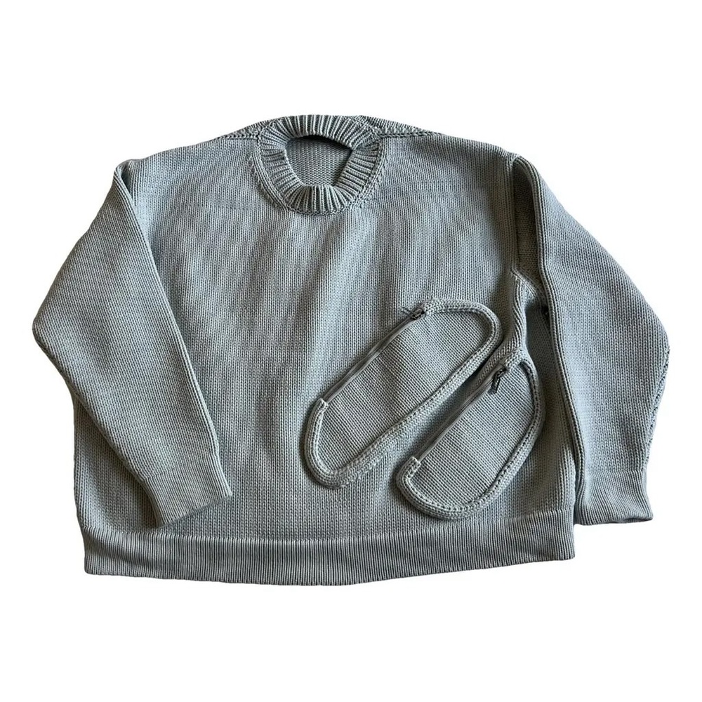 Off-White Cream Knit Sweater